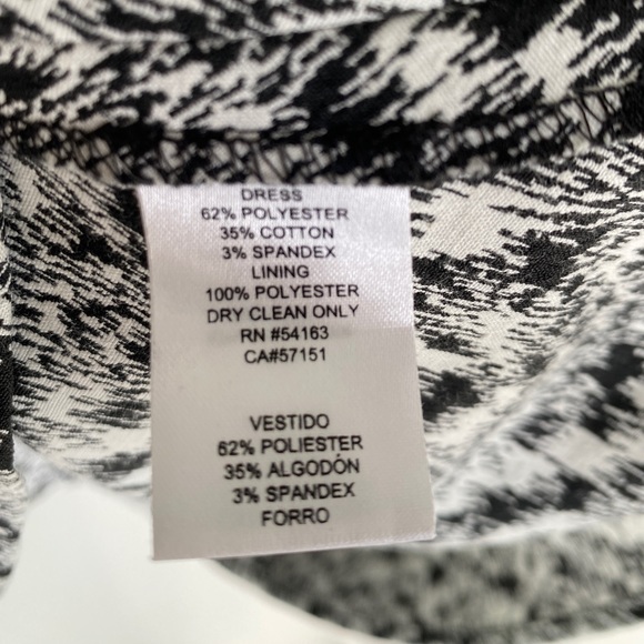 Jessica Simpson Black and White Cocktail Dress Size 4 - Picture 12 of 14